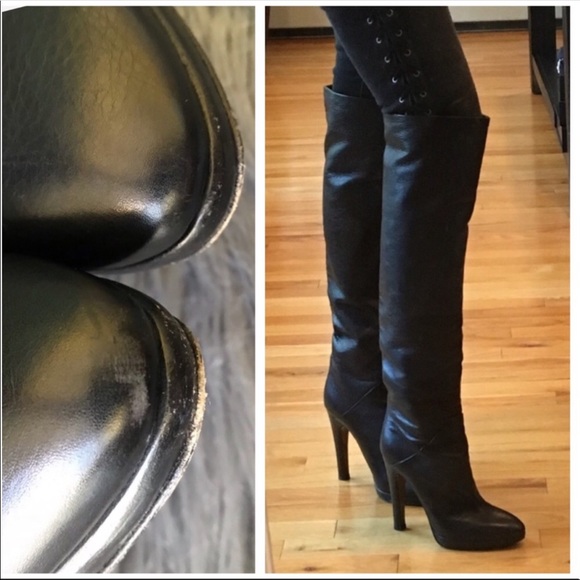 Sold GIUSEPPE ZANOTTI 🌹 OTK LEATHER BOOTS SZ 38 - Picture 8 of 8